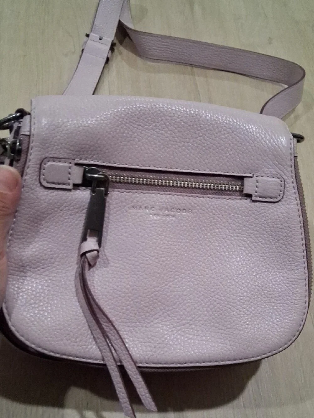 Marc Jacobs Pale Pink Leather Crossbody Bag